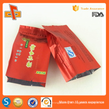 Food grade side gusset laminated vacuum bag for tea packaging